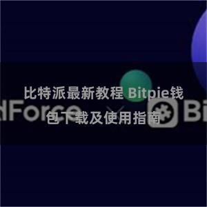 比特派最新教程 Bitpie钱包下载及使用指南