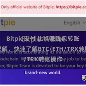 Bitpie支付 比特派钱包转账教程详解，快速了解BTC/ETH/TRX转账操作