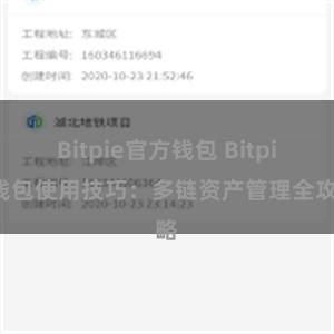 Bitpie官方钱包 Bitpie钱包使用技巧：多链资产管理全攻略