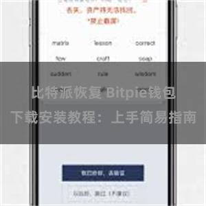 比特派恢复 Bitpie钱包下载安装教程：上手简易指南