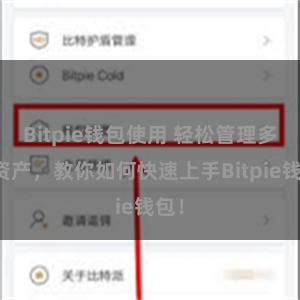 Bitpie钱包使用 轻松管理多链资产，教你如何快速上手Bitpie钱包！