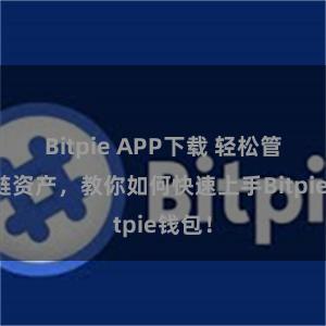 Bitpie APP下载 轻松管理多链资产，教你如何快速上手Bitpie钱包！