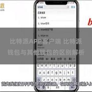 比特派APP客户端 比特派钱包与其他钱包的区别解析