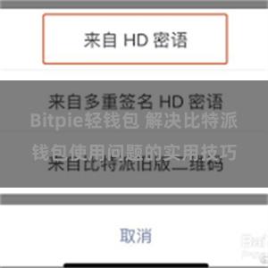 Bitpie轻钱包 解决比特派钱包使用问题的实用技巧