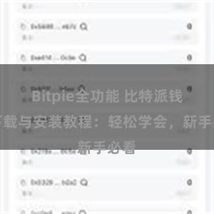 Bitpie全功能 比特派钱包下载与安装教程：轻松学会，新手必看