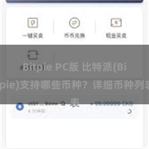 Bitpie PC版 比特派(Bitpie)支持哪些币种？详细币种列表