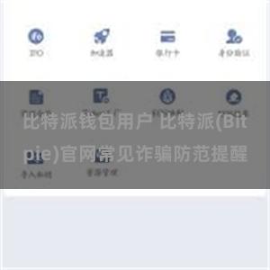 比特派钱包用户 比特派(Bitpie)官网常见诈骗防范提醒