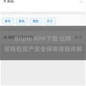 Bitpie APP下载 比特派钱包资产安全保障措施详解